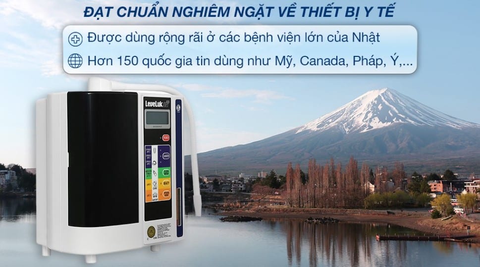 Máy lọc nước ion kiềm nội địa Nhật Kangen Leveluk SD501