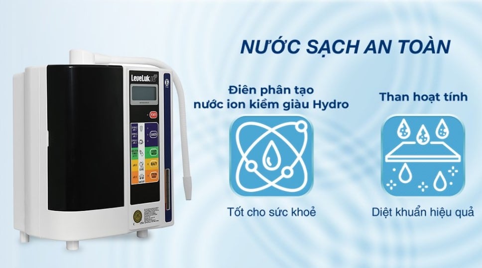 Máy lọc nước ion kiềm nội địa Nhật Kangen Leveluk SD501